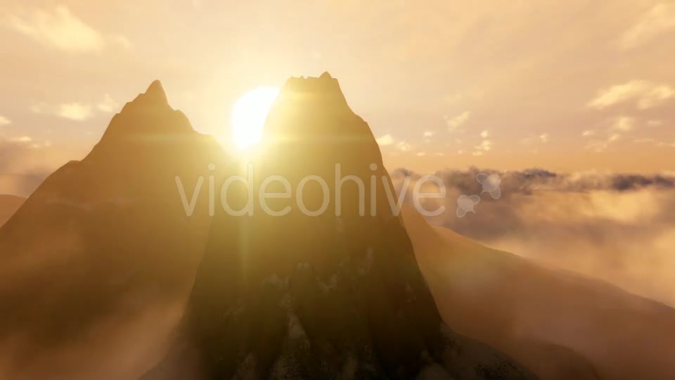 Pointed Mountains and Clouds Videohive 19594681 Motion Graphics Image 6