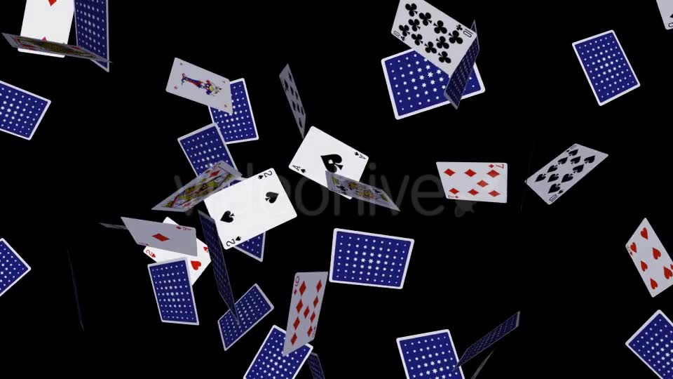 Poker Cards Flying Around Horizontal Loop Videohive 20600363 Motion Graphics Image 2