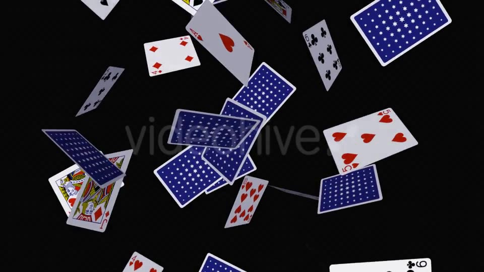 Poker Cards Flying Around Vertical Loop Videohive 20600241 Motion Graphics Image 3