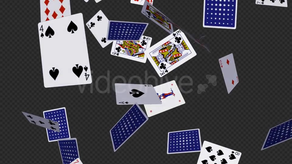 Poker Cards Flying Around Vertical Loop Videohive 20600241 Motion Graphics Image 4