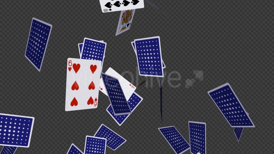 Poker Cards Flying Around Vertical Loop Videohive 20600241 Motion Graphics Image 5