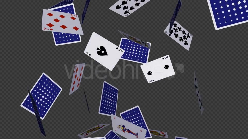 Poker Cards Flying Around Vertical Loop Videohive 20600241 Motion Graphics Image 7