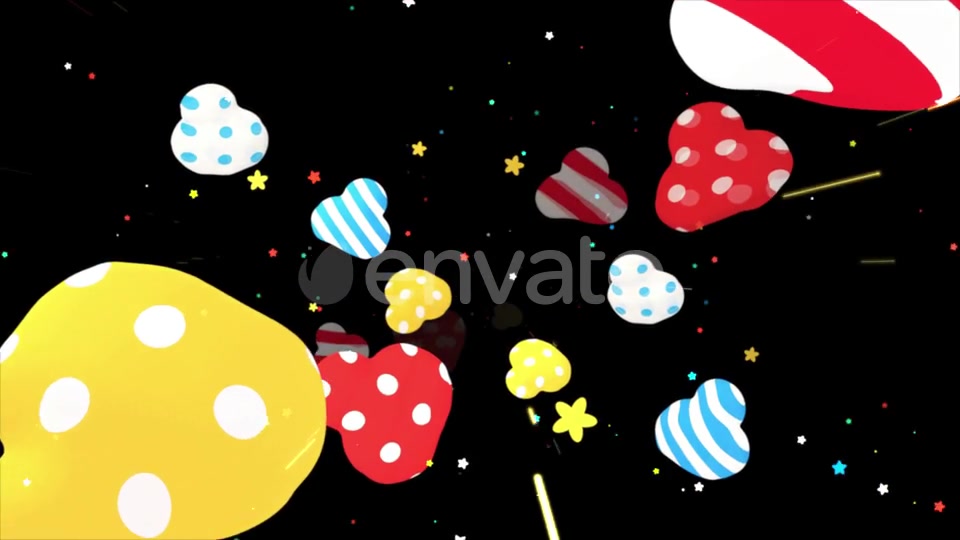 Polka Dots And Stripes Clouds Videohive 23685681 Motion Graphics Image 10