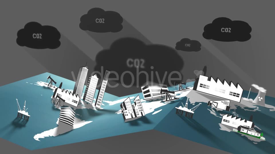 Pollution vs Energy Sustainability Videohive 9962450 Motion Graphics Image 2