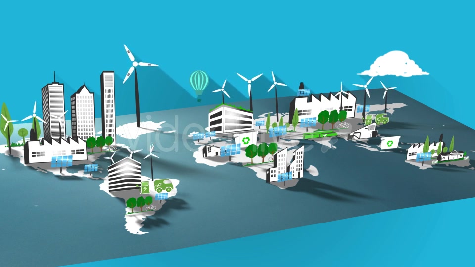 Pollution vs Energy Sustainability Videohive 9962450 Motion Graphics Image 4