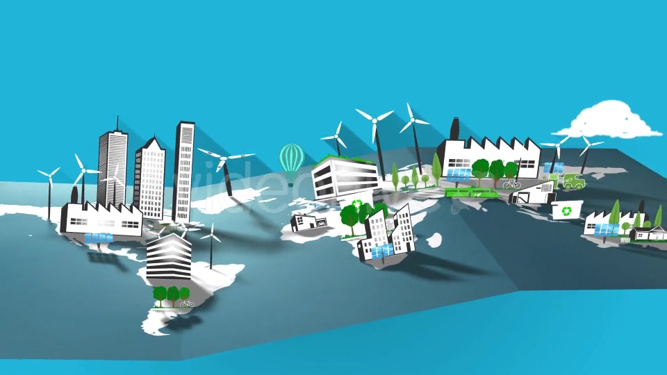 Pollution vs Energy Sustainability Videohive 9962450 Motion Graphics Image 9
