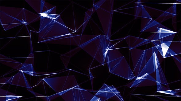 Polygonal Blue Crystal Background - 20992104 Videohive Download