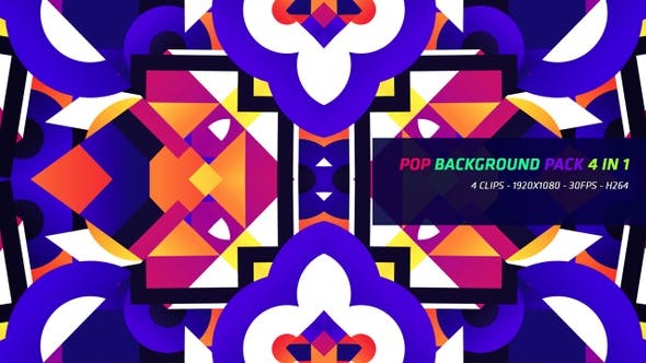 Pop Background Pack 4 in 1 - Download Videohive 22583995