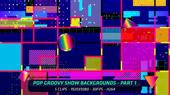Pop Groovy Show Backgrounds Part 1 - 22014706 Download Videohive