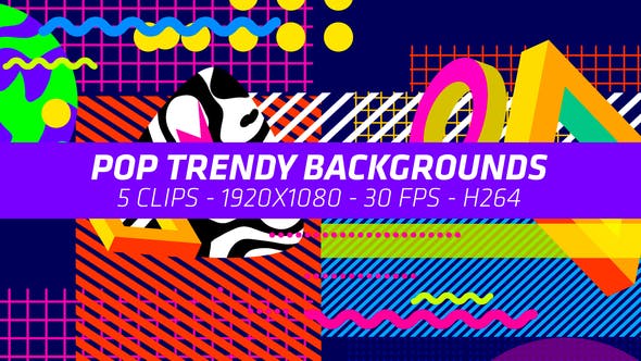 Pop Trendy Backgrounds - Download Videohive 21693437