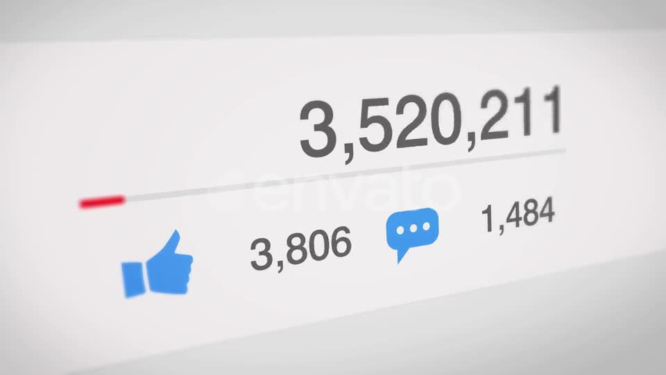 Popular Social Media Counter Videohive 22714172 Motion Graphics Image 1