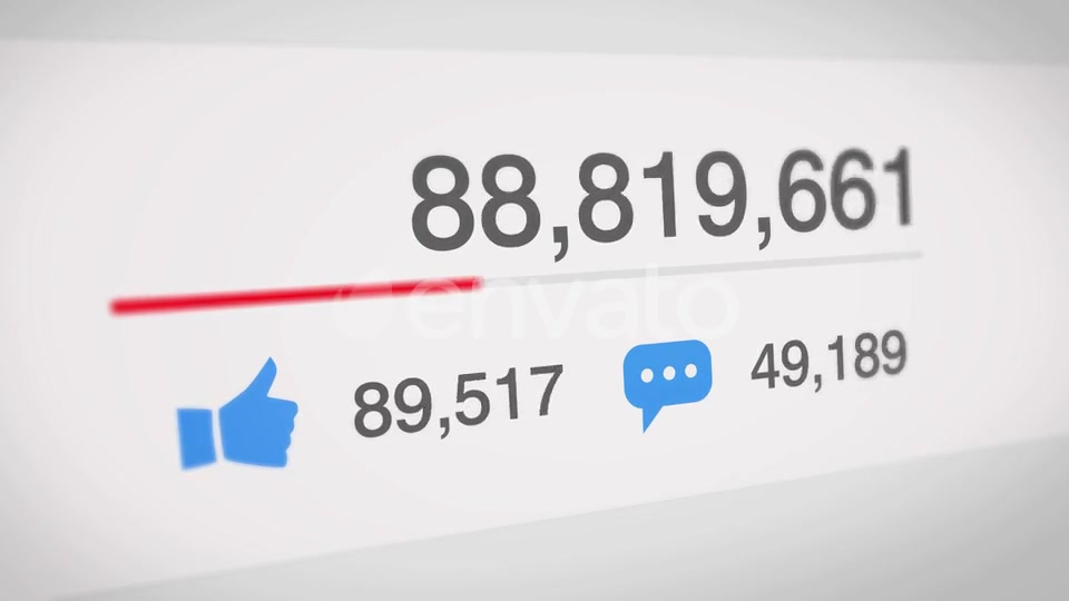 Popular Social Media Counter Videohive 22714172 Motion Graphics Image 3