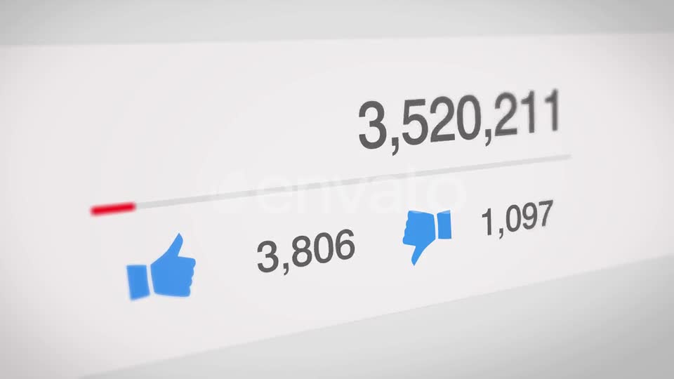 Popular Social Media Counter Videohive 22646619 Motion Graphics Image 1