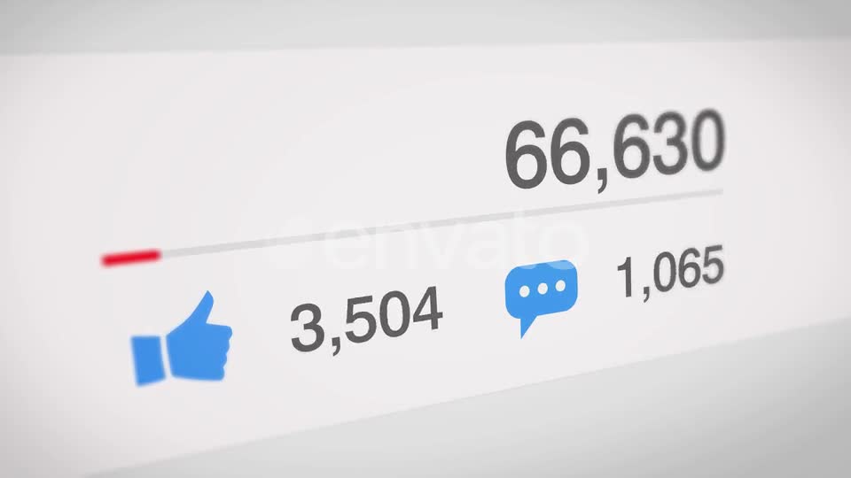 Popular Social Media Counter Videohive 24196682 Motion Graphics Image 1
