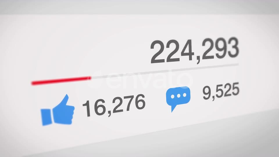 Popular Social Media Counter Videohive 24196682 Motion Graphics Image 2