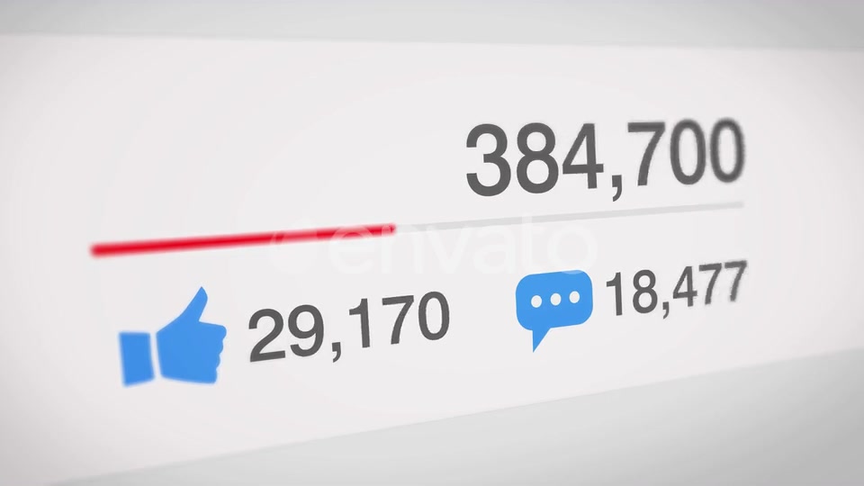 Popular Social Media Counter Videohive 24196682 Motion Graphics Image 3