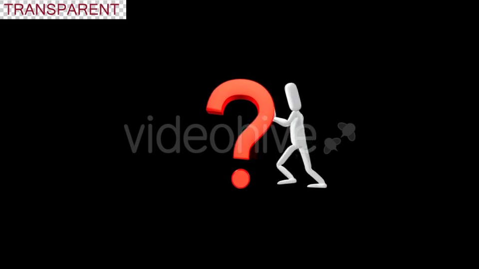 Poseman Pushing Question Mark Videohive 18712833 Motion Graphics Image 3