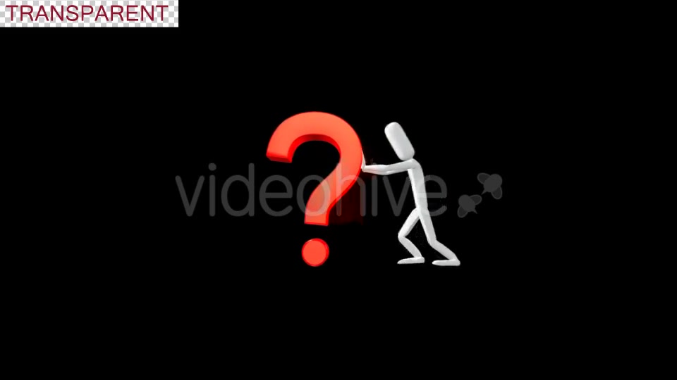 Poseman Pushing Question Mark Videohive 18712833 Motion Graphics Image 4