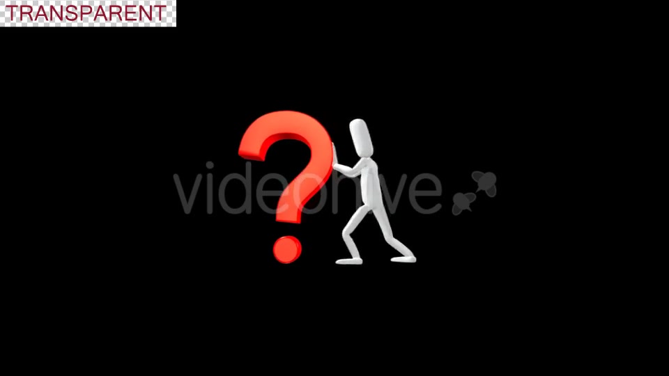 Poseman Pushing Question Mark Videohive 18712833 Motion Graphics Image 5