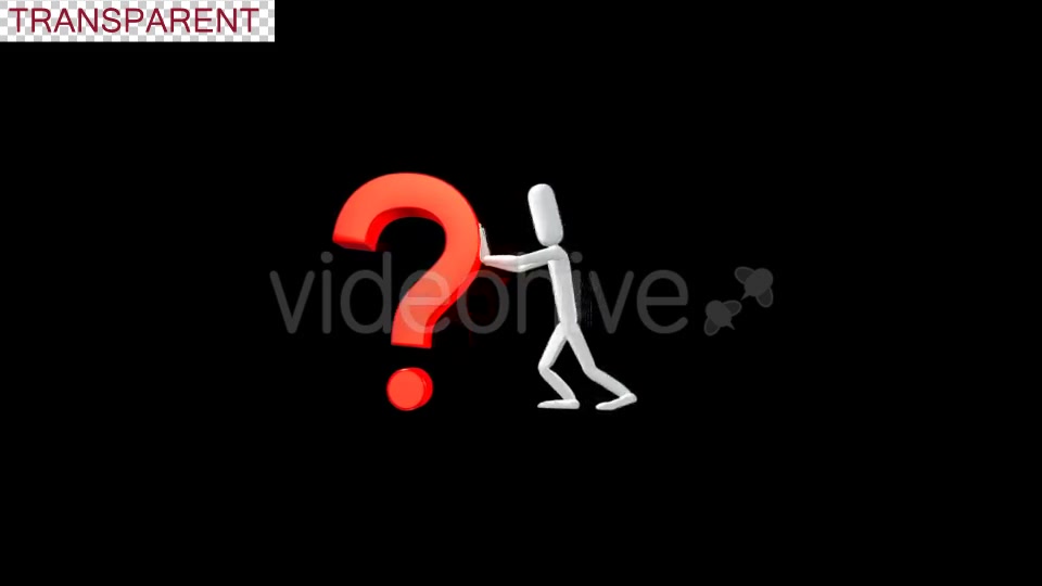 Poseman Pushing Question Mark Videohive 18712833 Motion Graphics Image 6