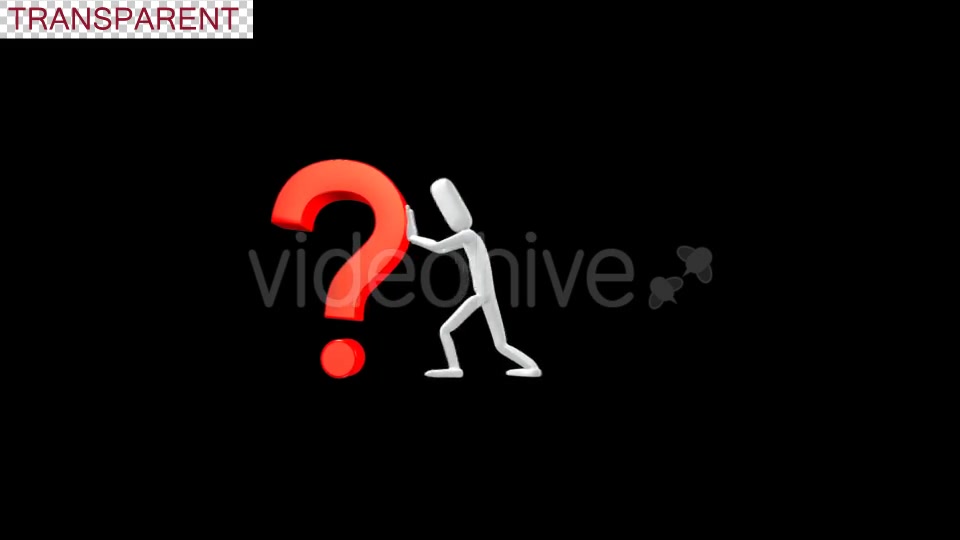 Poseman Pushing Question Mark Videohive 18712833 Motion Graphics Image 7