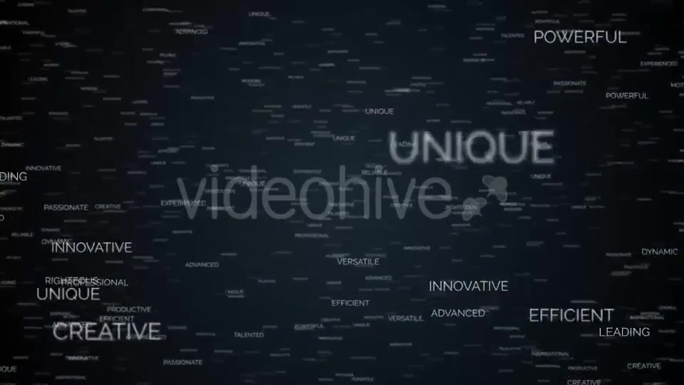 Positive Words Flying Towards Camera Videohive 11684489 Motion Graphics Image 8