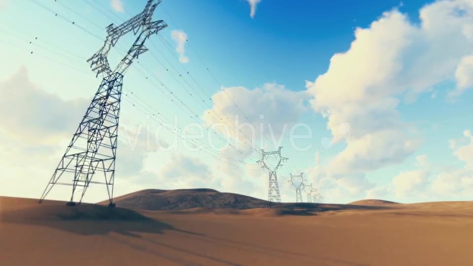 Powerlines Desert Videohive 16834104 Motion Graphics Image 2