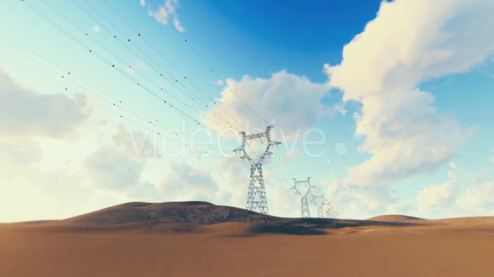 Powerlines Desert Videohive 16834104 Motion Graphics Image 4