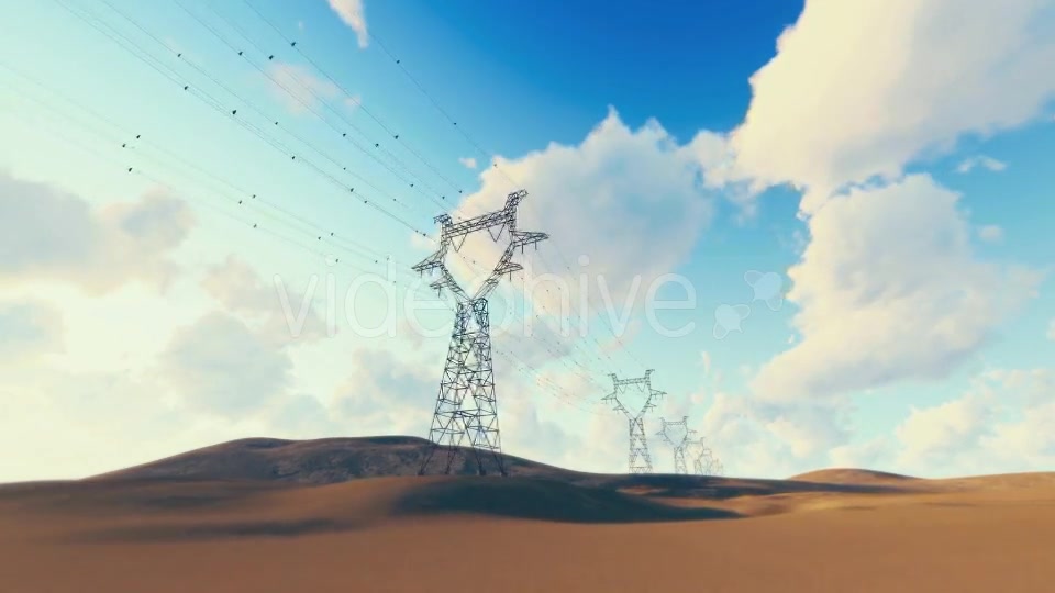 Powerlines Desert Videohive 16834104 Motion Graphics Image 5