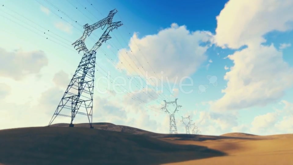 Powerlines Desert Videohive 16834104 Motion Graphics Image 6