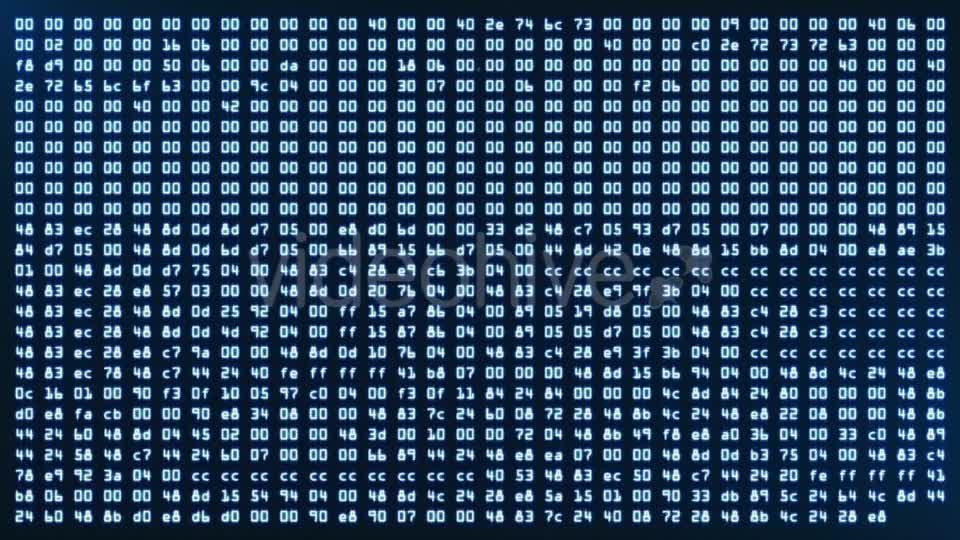 Programming HEX Code Running Down in Terminal Videohive 21345912 Motion Graphics Image 8