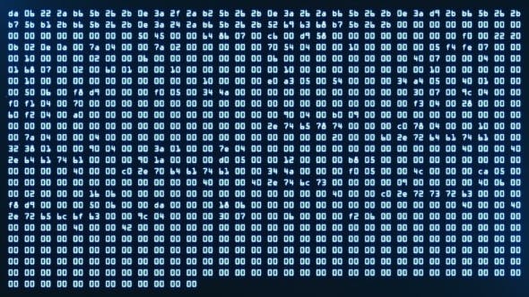 Programming HEX Code Running Down in Terminal - Download Videohive 21345912