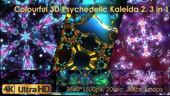 Psychedelic Kaleida VJ Pack - Videohive 23506265 Download