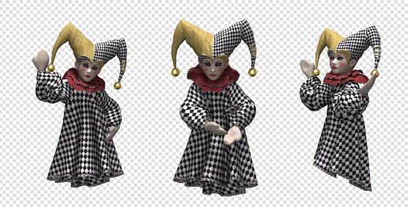Puppet Harlequin Endless Dance - Videohive 18362310 Download