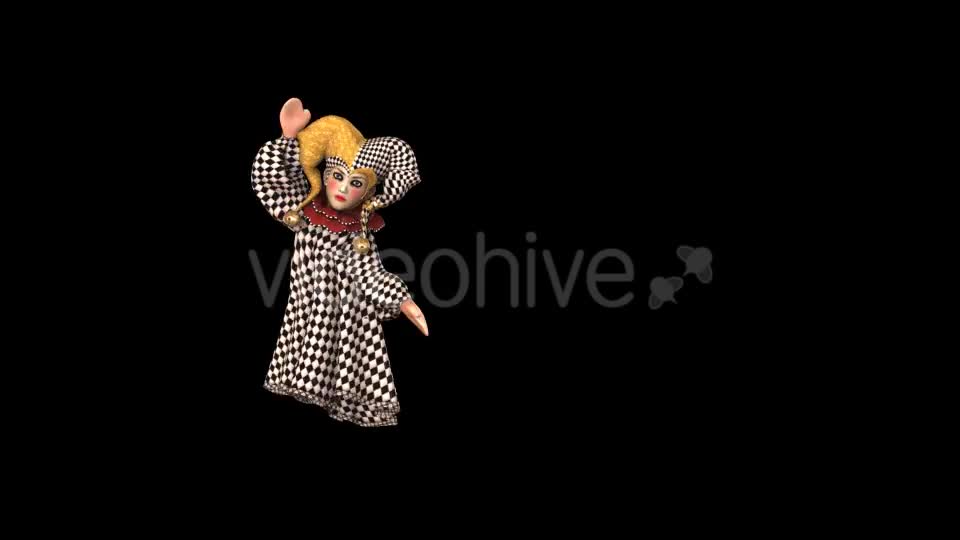 Puppet Harlequin Passing Screen Pack of 4 Videohive 18363450 Motion Graphics Image 1