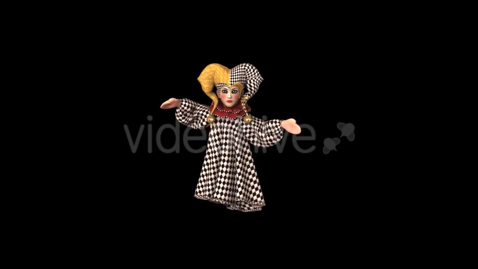Puppet Harlequin Passing Screen Pack of 4 Videohive 18363450 Motion Graphics Image 2