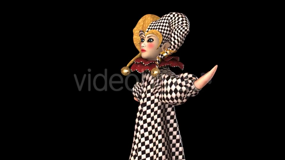 Puppet Harlequin Passing Screen Pack of 4 Videohive 18363450 Motion Graphics Image 4