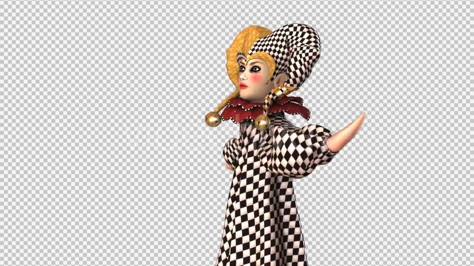 Puppet Harlequin Passing Screen Pack of 4 Videohive 18363450 Motion Graphics Image 5
