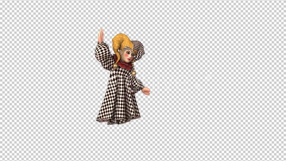 Puppet Harlequin Passing Screen Pack of 4 Videohive 18363450 Motion Graphics Image 7