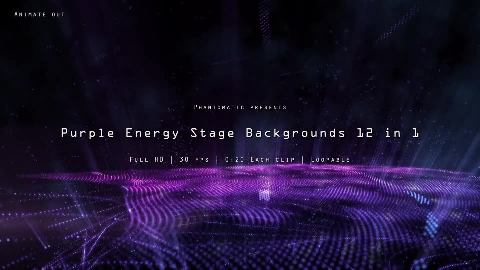 Purple Energy Stage Backgrounds Pack Videohive 11883346 Motion Graphics Image 2