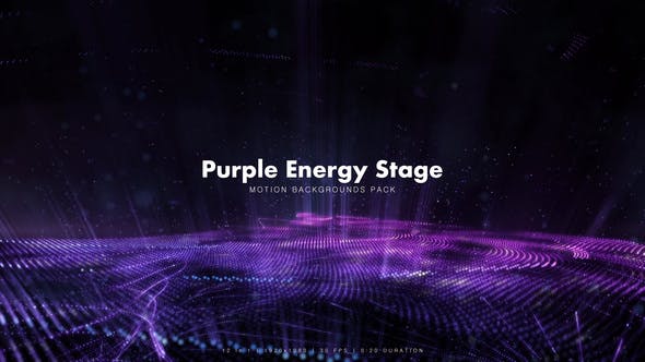 Purple Energy Stage Backgrounds Pack - Videohive Download 11883346