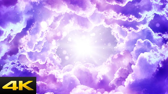 Purple Fantasy Clouds - 21640351 Videohive Download