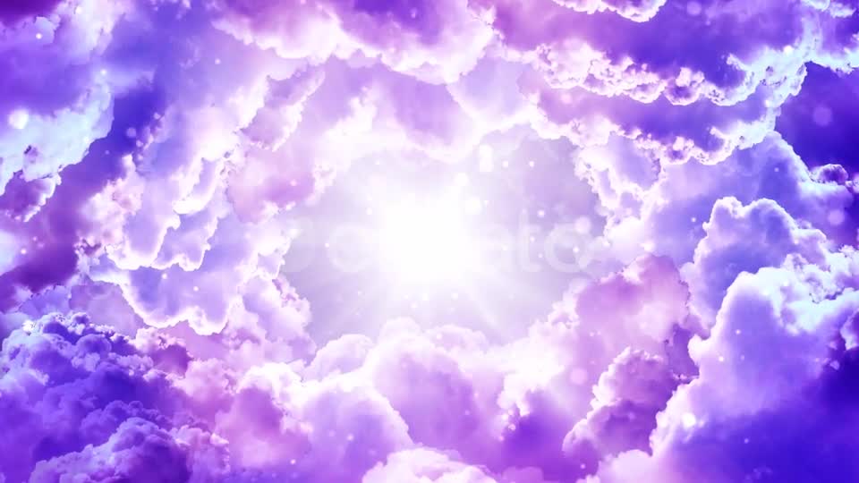 Purple Fantasy Clouds Videohive 21643797 Motion Graphics Image 1