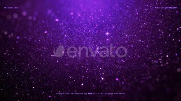 Purple Particles Background 4K - Videohive Download 24551643