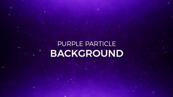 Purple Particles Background - Videohive Download 20278869