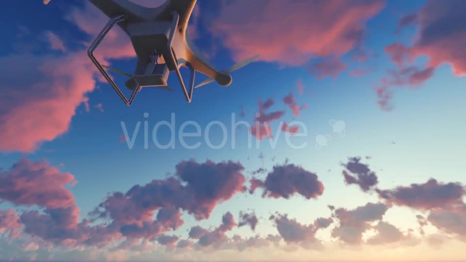 Quadcopter Drone Sunset Videohive 19544551 Motion Graphics Image 1