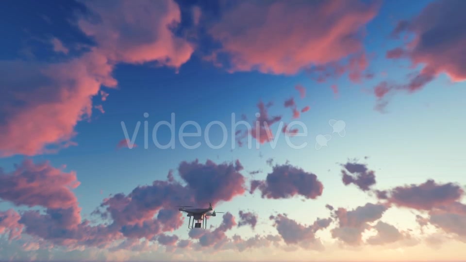 Quadcopter Drone Sunset Videohive 19544551 Motion Graphics Image 3