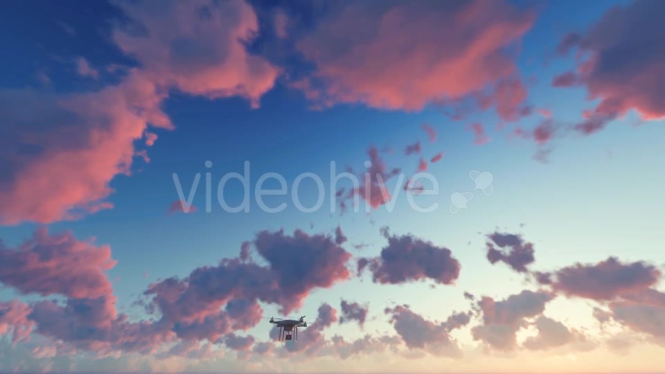 Quadcopter Drone Sunset Videohive 19544551 Motion Graphics Image 4