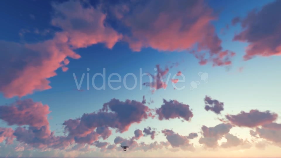 Quadcopter Drone Sunset Videohive 19544551 Motion Graphics Image 7