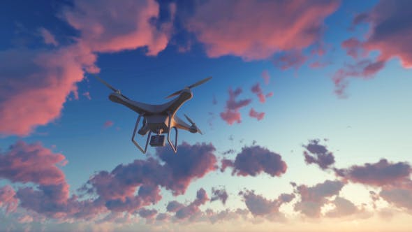 Quadcopter Drone Sunset - Download Videohive 19544551